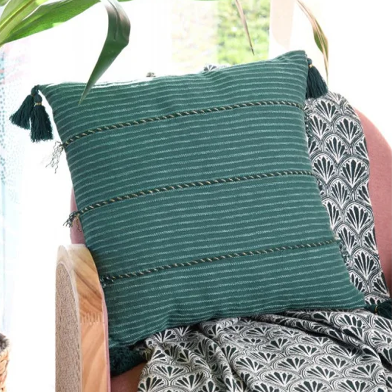 Coussin Singapour émeraude