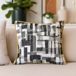 Coussin Linear noir