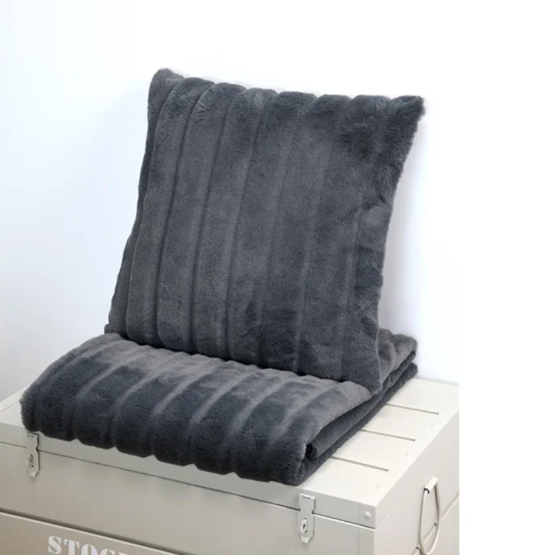 Coussin Fluffy Ardoise