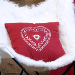 Coussin Chevenoz rouge