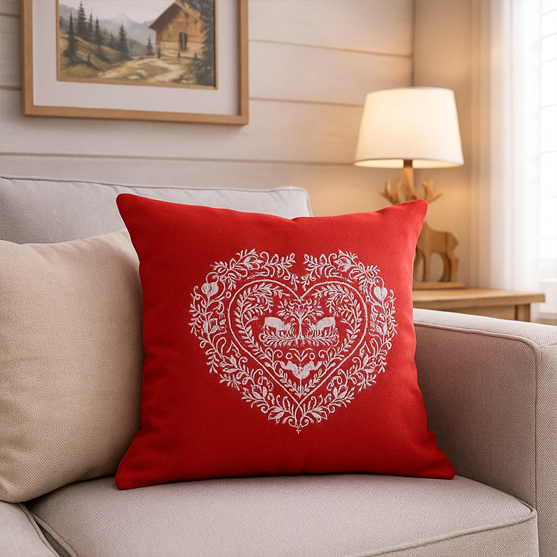 Coussin Rochebrune Rouge