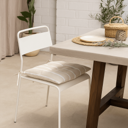 Galette de chaise St Trop Blanc