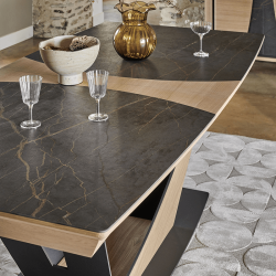 Table Tonneau extensible 190 x 100 cm