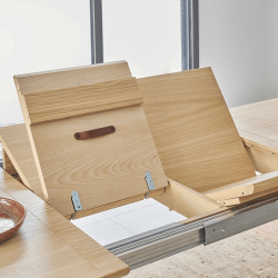 Table Tonneau en bout 180 x 100 cm