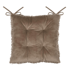 Galette de chaise Cosylife taupe