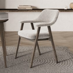 Chaise Coralia marron