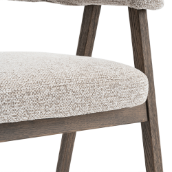 Chaise Coralia marron