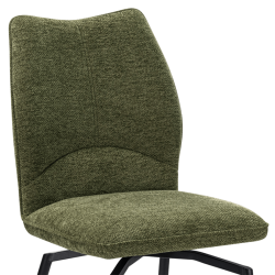 Chaise Lara pivotante vert