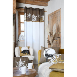 Coussin ESTRELLA taupe