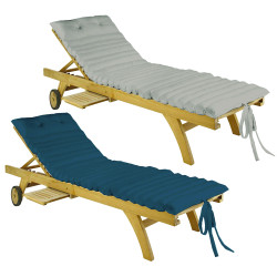 coussin pour transat DUO Petrole/Lin