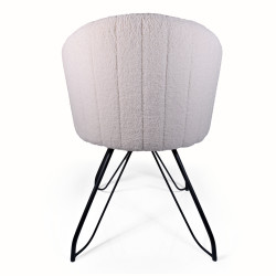 Chaise TACE tissu bouclé