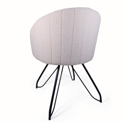 Chaise TACE tissu bouclé