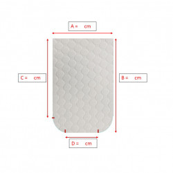 Forme angles arrondis Matelas pour CAMPING-CAR AIRFLEX