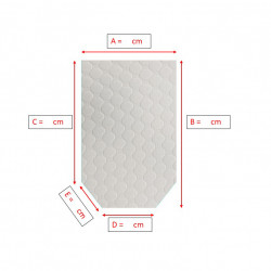 Forme pans coupés Matelas pour CAMPING-CAR AIRFLEX