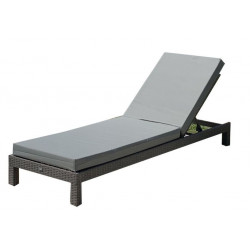 coussin pour bain de soleil déperlant 185 x 55 x 12
