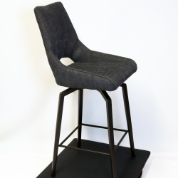Tabouret de bar Gabriela anthracite