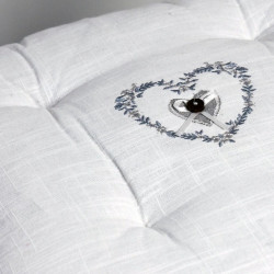 motif galette de chaise pauline gris